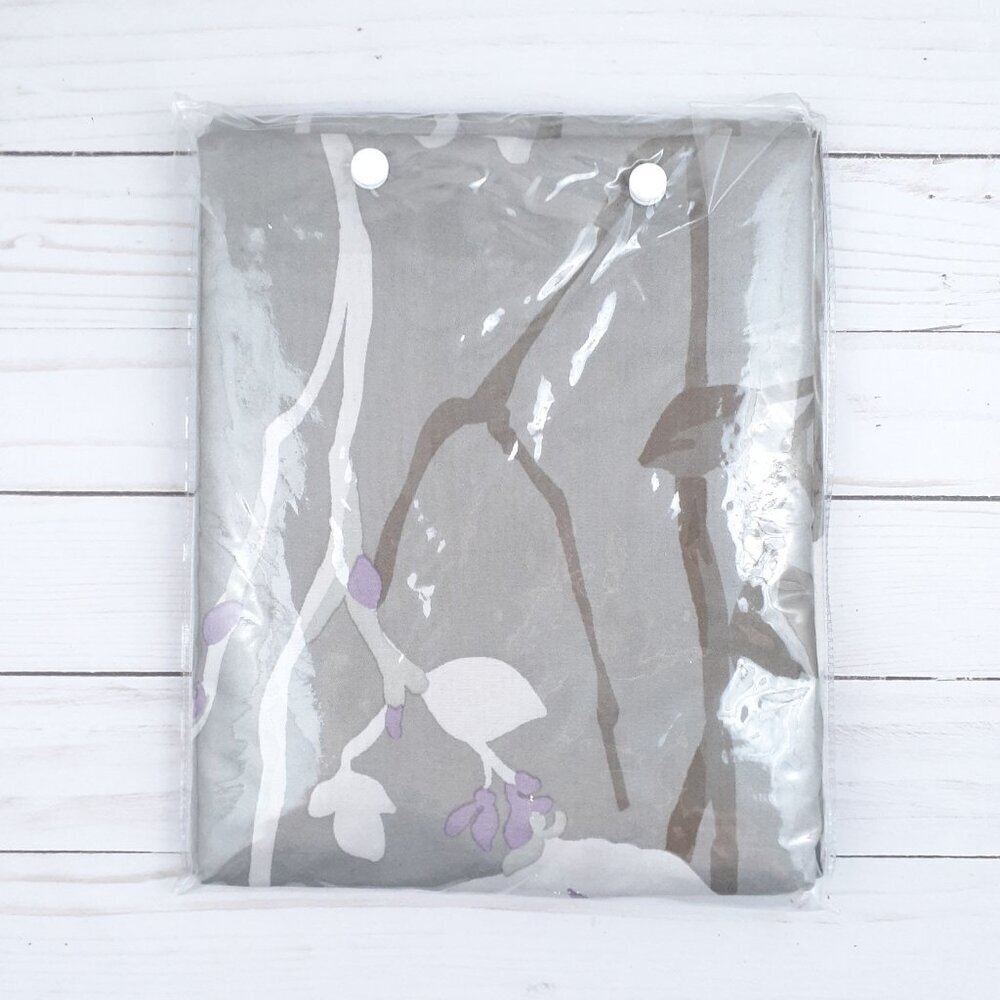 Madison Park Fabric Shower Curtain Vaughn Gray Floral - Picture 3 of 3